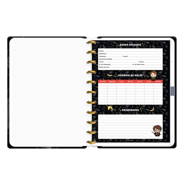 Caderno de Disco Harry Potter Charms, Tamanho G (200×275 mm) com 80 Folhas Pautadas Gramatura 90g, Spiral Hpc - PT 1 UN Caderno de Disco Harry Potter Charms, Tamanho G (200×275 mm) com 80 Folhas Pautadas Gramatura 90g, Spiral Hpc - PT 1 UN