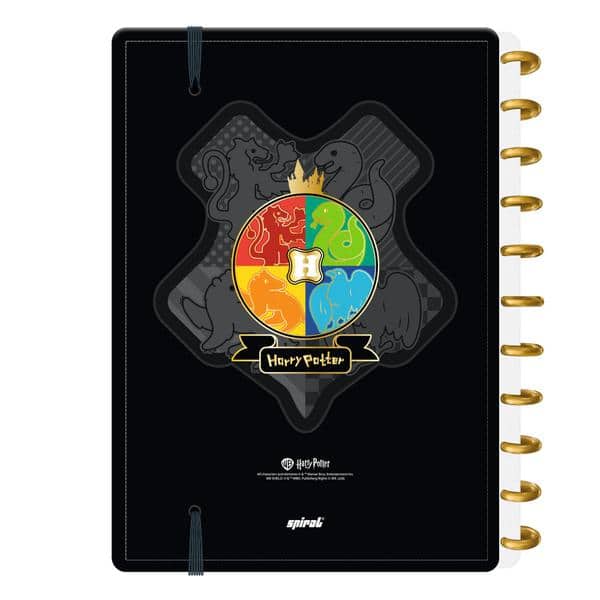 Caderno de Disco Harry Potter Charms, Tamanho G (200×275 mm) com 80 Folhas Pautadas Gramatura 90g, Spiral Hpc - PT 1 UN Caderno de Disco Harry Potter Charms, Tamanho G (200×275 mm) com 80 Folhas Pautadas Gramatura 90g, Spiral Hpc - PT 1 UN