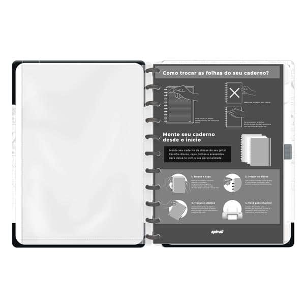 Caderno de Disco Snoopy Grande (200×275 mm) com 80 Folhas Pautadas Gramatura 90g Spiral Sno - PT 1 UN Caderno de Disco Snoopy Grande (200×275 mm) com 80 Folhas Pautadas Gramatura 90g Spiral Sno - PT 1 UN
