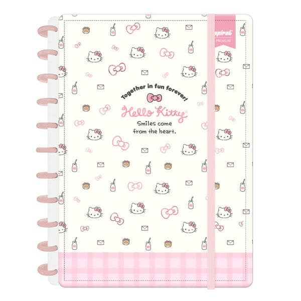Caderno de disco Capa dura, G, 80 folhas, Hello Kitty, Spiral Hki - PT 1 UN Caderno de disco Capa dura, G, 80 folhas, Hello Kitty, Spiral Hki - PT 1 UN