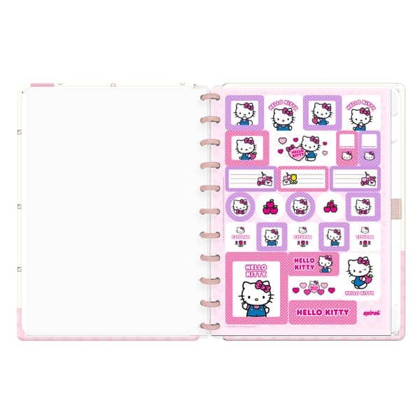 Caderno de disco Capa dura, G, 80 folhas, Hello Kitty, Spiral Hki - PT 1 UN Caderno de disco Capa dura, G, 80 folhas, Hello Kitty, Spiral Hki - PT 1 UN