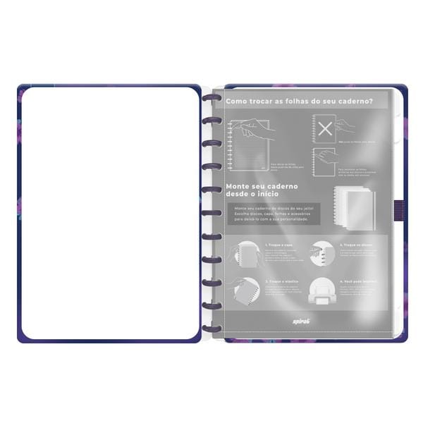 Caderno de disco Capa dura, G, 80 folhas, Stitch, Spiral Ds - PT 1 UN Caderno de disco Capa dura, G, 80 folhas, Stitch, Spiral Ds - PT 1 UN