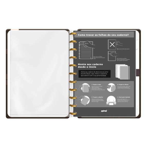 Caderno de Disco Ursinho Pooh, Tamanho G (200×275 mm) com 80 Folhas Pautadas Gramatura 90g, Spiral Pooh - PT 1 UN Caderno de Disco Ursinho Pooh, Tamanho G (200×275 mm) com 80 Folhas Pautadas Gramatura 90g, Spiral Pooh - PT 1 UN