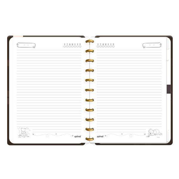 Caderno de Disco Ursinho Pooh, Tamanho G (200×275 mm) com 80 Folhas Pautadas Gramatura 90g, Spiral Pooh - PT 1 UN Caderno de Disco Ursinho Pooh, Tamanho G (200×275 mm) com 80 Folhas Pautadas Gramatura 90g, Spiral Pooh - PT 1 UN