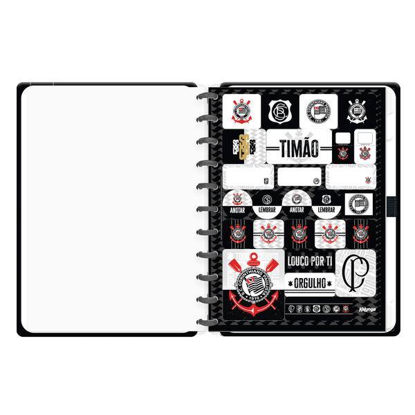 Caderno de Disco Corinthians Grande (200×275 mm) com 80 Folhas Pautadas Gramatura 90g Spiral Sccp - PT 1 UN Caderno de Disco Corinthians Grande (200×275 mm) com 80 Folhas Pautadas Gramatura 90g Spiral Sccp - PT 1 UN