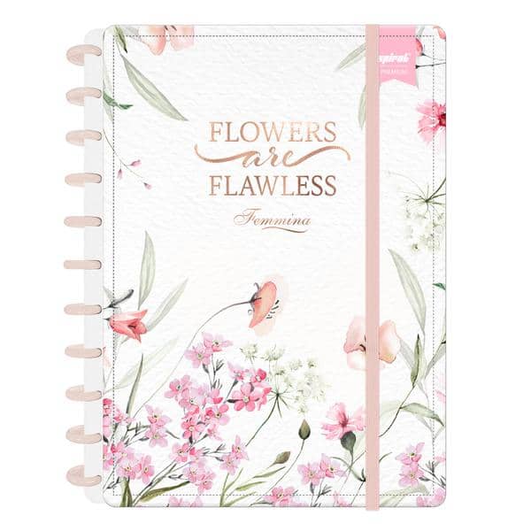 Caderno de Disco Femmina, Tamanho G (200×275 mm) com 80 Folhas Pautadas Gramatura 90g, Spiral Fem - PT 1 UN Caderno de Disco Femmina, Tamanho G (200×275 mm) com 80 Folhas Pautadas Gramatura 90g, Spiral Fem - PT 1 UN
