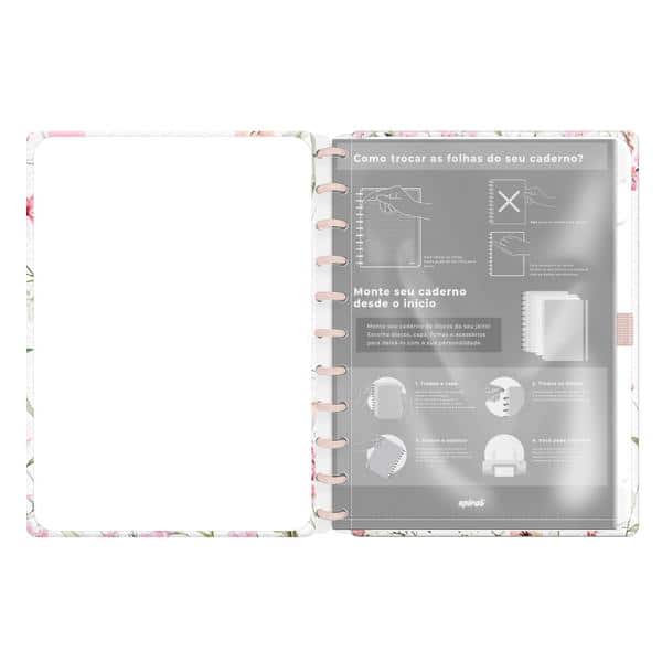 Caderno de Disco Femmina, Tamanho G (200×275 mm) com 80 Folhas Pautadas Gramatura 90g, Spiral Fem - PT 1 UN Caderno de Disco Femmina, Tamanho G (200×275 mm) com 80 Folhas Pautadas Gramatura 90g, Spiral Fem - PT 1 UN