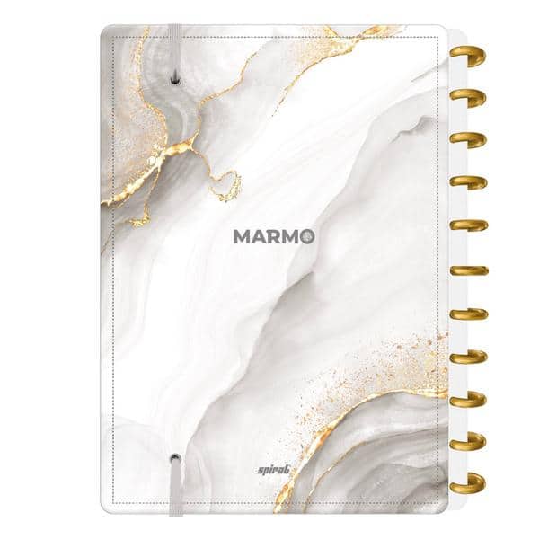 Caderno de Disco Marmo Grande (200×275 mm) com 80 Folhas Pautadas Gramatura 90g Spiral Mrm - PT 1 UN Caderno de Disco Marmo Grande (200×275 mm) com 80 Folhas Pautadas Gramatura 90g Spiral Mrm - PT 1 UN