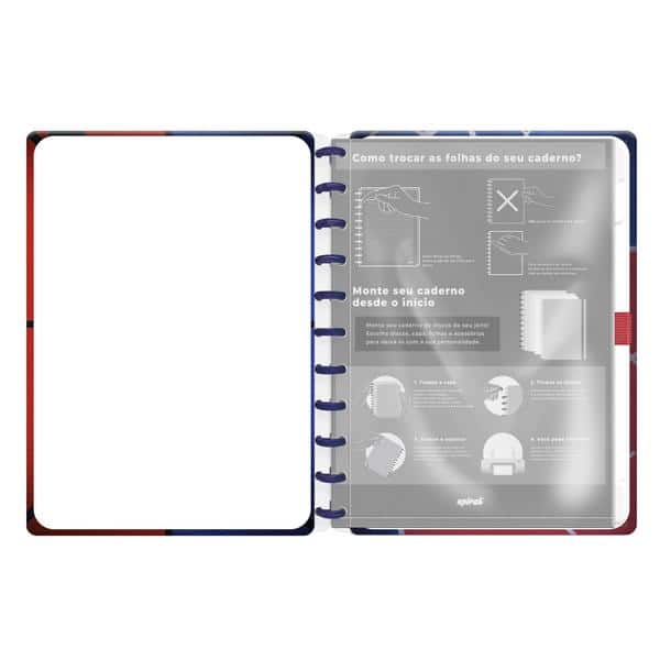 Caderno de Disco NBA, Tamanho G (200×275 mm) com 80 Folhas Pautadas Gramatura 90g, Spiral Nba - PT 1 UN Caderno de Disco NBA, Tamanho G (200×275 mm) com 80 Folhas Pautadas Gramatura 90g, Spiral Nba - PT 1 UN