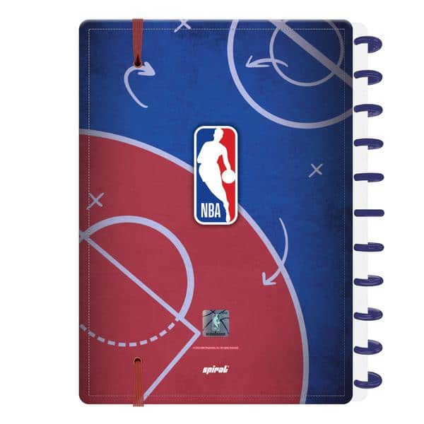 Caderno de Disco NBA, Tamanho G (200×275 mm) com 80 Folhas Pautadas Gramatura 90g, Spiral Nba - PT 1 UN Caderno de Disco NBA, Tamanho G (200×275 mm) com 80 Folhas Pautadas Gramatura 90g, Spiral Nba - PT 1 UN