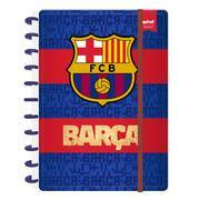 Caderno de Disco Barcelona FC Grande (200×275 mm) com 80 Folhas Pautadas Gramatura 90g Spiral Bc - PT 1 UN