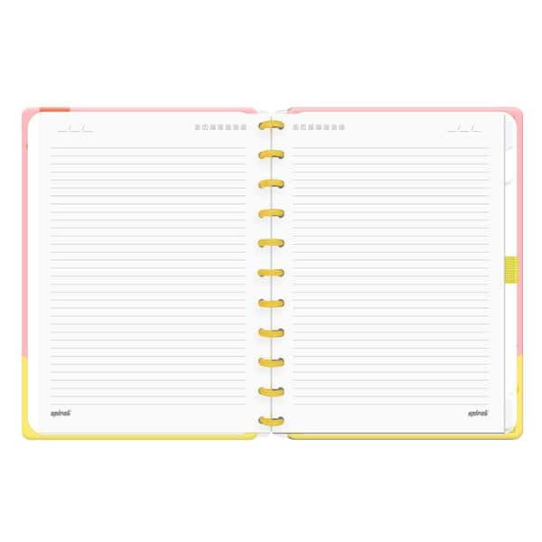 Caderno de Disco Bob Esponja Grande (200×275 mm) com 80 Folhas Pautadas Gramatura 90g Spiral Bob - PT 1 UN