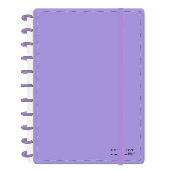 Caderno de Disco Brief Executive Lilás, Tamanho G (200×275 mm) com 80 Folhas Pautadas Gramatura 90g, Spiral Brf Ex - PT 1 UN Caderno de Disco Brief Executive Lilás, Tamanho G (200×275 mm) com 80 Folhas Pautadas Gramatura 90g, Spiral Brf Ex - PT 1 UN