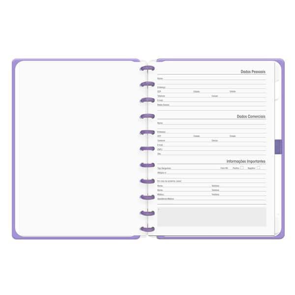 Caderno de Disco Brief Executive Lilás, Tamanho G (200×275 mm) com 80 Folhas Pautadas Gramatura 90g, Spiral Brf Ex - PT 1 UN Caderno de Disco Brief Executive Lilás, Tamanho G (200×275 mm) com 80 Folhas Pautadas Gramatura 90g, Spiral Brf Ex - PT 1 UN
