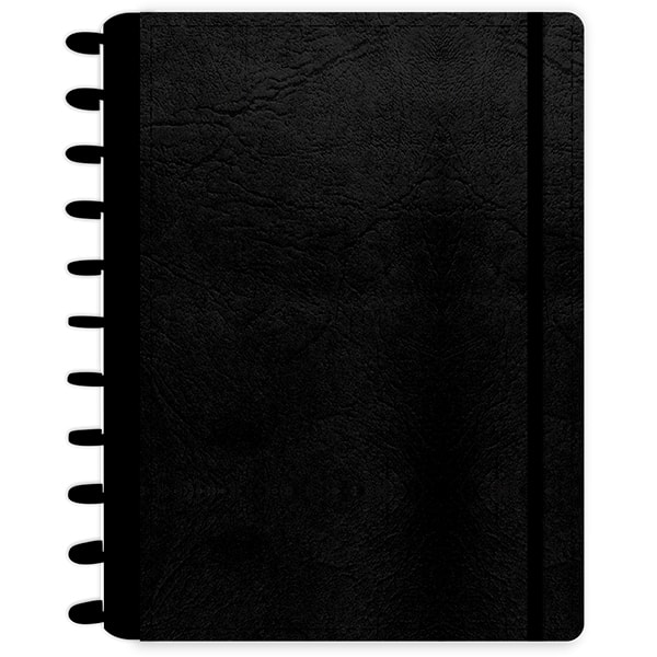Caderno de disco Capa dura, 80 folhas G, 215x286mm, Preto, 4520, Abyara - PT 1 UN