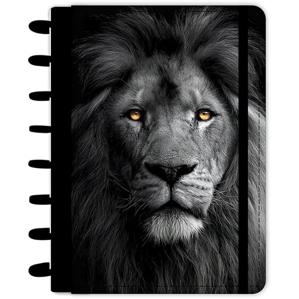 Caderno de disco P, 80 folhas 155 x 215mm, Leão, Preto, 5350, Abyara - PT 1 UN Caderno de disco P, 80 folhas 155 x 215mm, Leão, Preto, 5350, Abyara - PT 1 UN