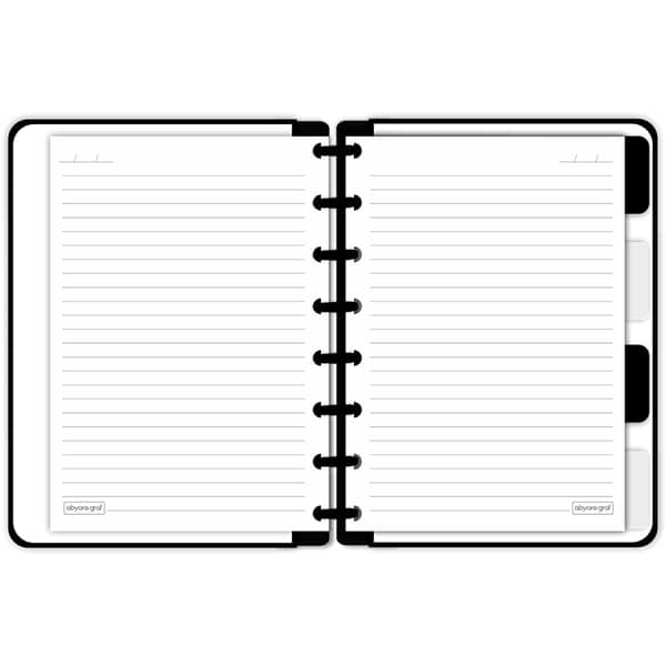 Caderno de disco P, 80 folhas 155 x 215mm, Leão, Preto, 5350, Abyara - PT 1 UN Caderno de disco P, 80 folhas 155 x 215mm, Leão, Preto, 5350, Abyara - PT 1 UN
