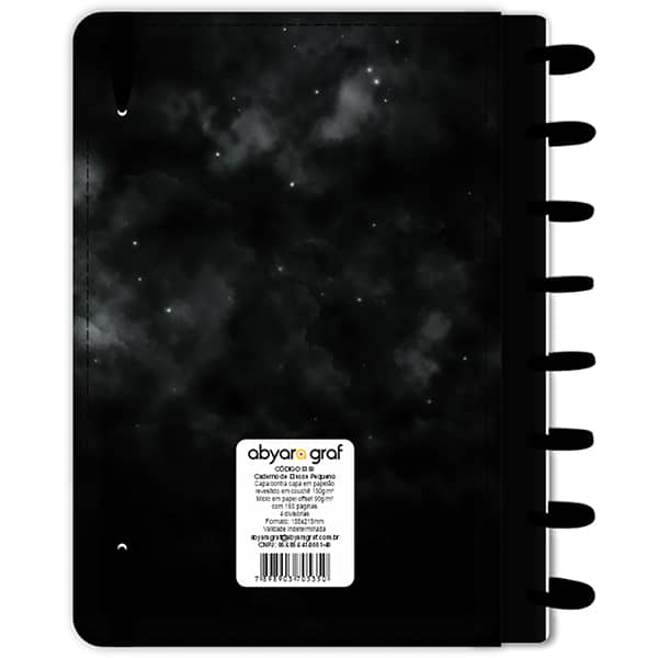 Caderno de disco P, 80 folhas 155 x 215mm, Leão, Preto, 5350, Abyara - PT 1 UN Caderno de disco P, 80 folhas 155 x 215mm, Leão, Preto, 5350, Abyara - PT 1 UN