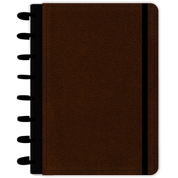 Caderno de disco P, 80 folhas 155 x 215mm, Evidence, Marrom, 5275, Abyara - PT 1 UN Caderno de disco P, 80 folhas 155 x 215mm, Evidence, Marrom, 5275, Abyara - PT 1 UN