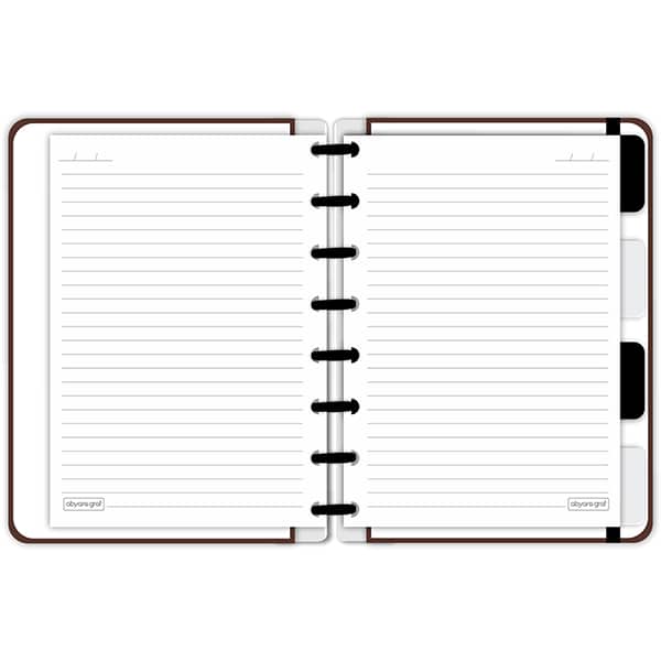 Caderno de disco P, 80 folhas 155 x 215mm, Evidence, Marrom, 5275, Abyara - PT 1 UN Caderno de disco P, 80 folhas 155 x 215mm, Evidence, Marrom, 5275, Abyara - PT 1 UN