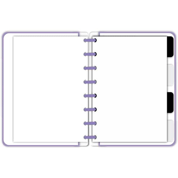 Caderno de disco P, 80 folhas 155 x 215mm, Curvas, Lilás, 5534, Abyara - PT 1 UN Caderno de disco P, 80 folhas 155 x 215mm, Curvas, Lilás, 5534, Abyara - PT 1 UN