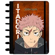 Caderno de disco P, 80 folhas 155 x 215mm, Jujutsu Kaisen, Itadori, 5213, Abyara - PT 1 UN
