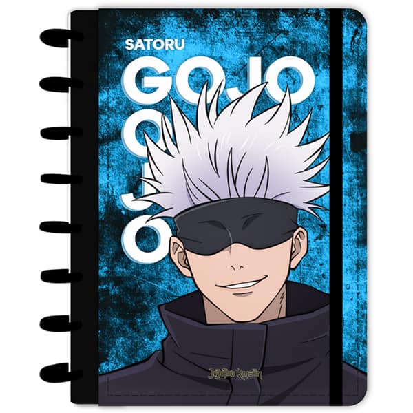 Caderno de disco P, 80 folhas 155 x 215mm, Jujutsu Kaisen, Gojo, 4957, Abyara - PT 1 UN Caderno de disco P, 80 folhas 155 x 215mm, Jujutsu Kaisen, Gojo, 4957, Abyara - PT 1 UN