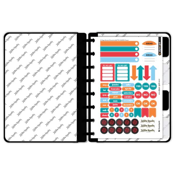 Caderno de disco P, 80 folhas 155 x 215mm, Jujutsu Kaisen, Gojo, 4957, Abyara - PT 1 UN Caderno de disco P, 80 folhas 155 x 215mm, Jujutsu Kaisen, Gojo, 4957, Abyara - PT 1 UN
