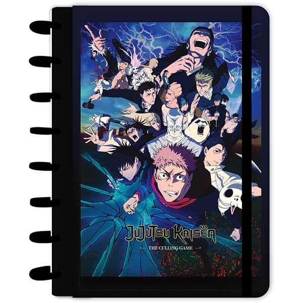 Caderno de disco P, 80 folhas 155 x 215mm, Jujutsu Kaisen, 5176, Abyara - PT 1 UN Caderno de disco P, 80 folhas 155 x 215mm, Jujutsu Kaisen, 5176, Abyara - PT 1 UN