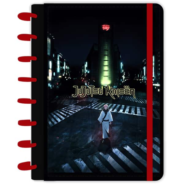 Caderno de disco P, 80 folhas 155 x 215mm, Jujutsu Kaisen, Sukuna, 4933, Abyara - PT 1 UN