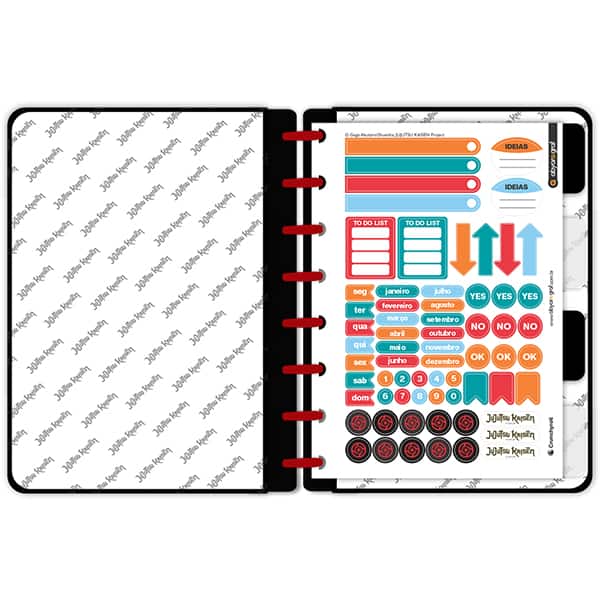 Caderno de disco P, 80 folhas 155 x 215mm, Jujutsu Kaisen, Sukuna, 4933, Abyara - PT 1 UN