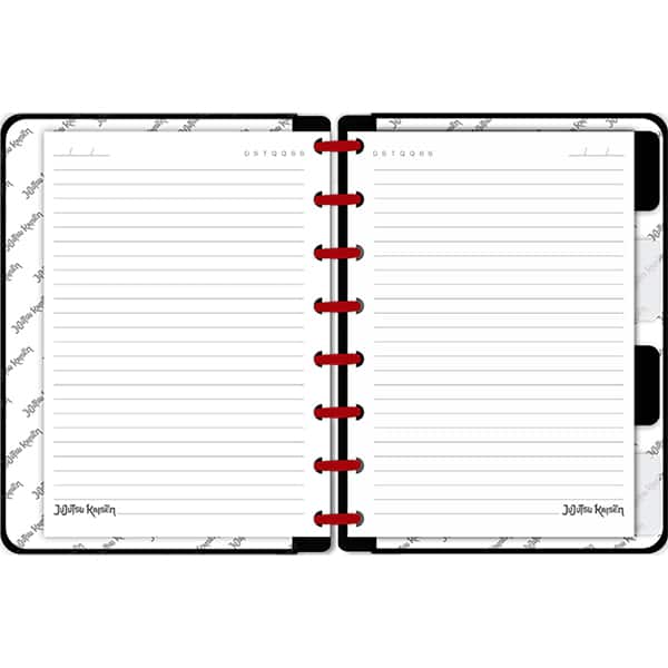 Caderno de disco P, 80 folhas 155 x 215mm, Jujutsu Kaisen, Sukuna, 4933, Abyara - PT 1 UN