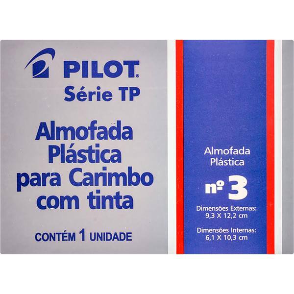 Almofada carimbo N.3 9x12,5cm vermelha 1470010CX0 Pilot CX 1 UN