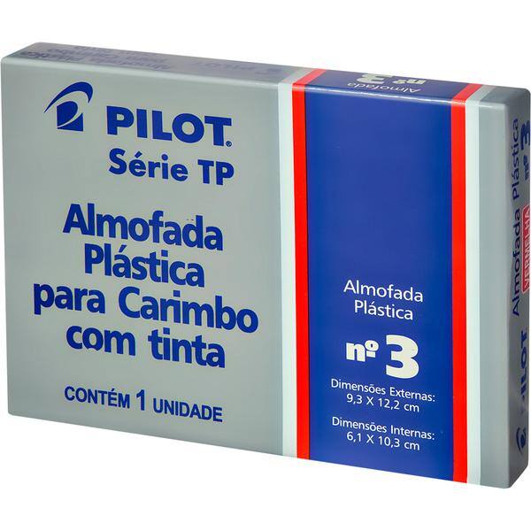 Almofada carimbo N.3 9x12,5cm vermelha 1470010CX0 Pilot CX 1 UN