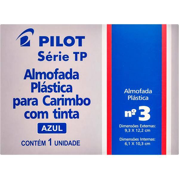 Almofada carimbo N.3 9x12,5cm azul 1470010CX0 Pilot CX 1 UN