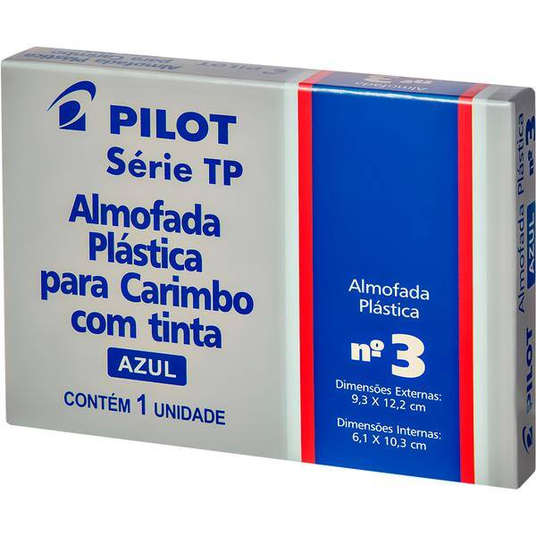Almofada carimbo N.3 9x12,5cm azul 1470010CX0 Pilot CX 1 UN