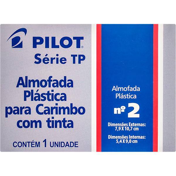 Almofada para carimbo com tinta N.2, Vermelha, Série TP, 1470009CX0, Pilot - CX 1 UN Almofada para carimbo com tinta N.2, Vermelha, Série TP, 1470009CX0, Pilot - CX 1 UN