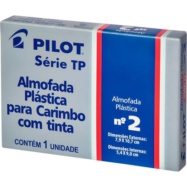Almofada para carimbo com tinta N.2, Vermelha, Série TP, 1470009CX0, Pilot - CX 1 UN Almofada para carimbo com tinta N.2, Vermelha, Série TP, 1470009CX0, Pilot - CX 1 UN