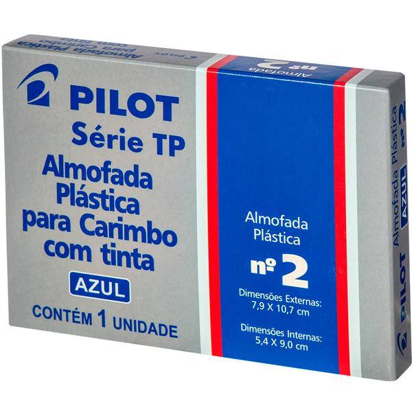 Almofada para carimbo com tinta N.2, Azul, Série TP, 1470009CX0, Pilot - CX 1 UN Almofada para carimbo com tinta N.2, Azul, Série TP, 1470009CX0, Pilot - CX 1 UN