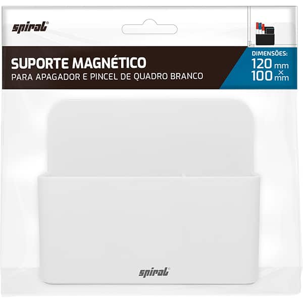 Suporte de pincéis e apagador para quadro branco magnético, Spiral - PT 1 UN