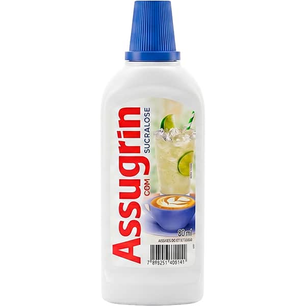 Adoçante líquido sucralose, 80ml, 12227, Assugrin - PT 1 UN