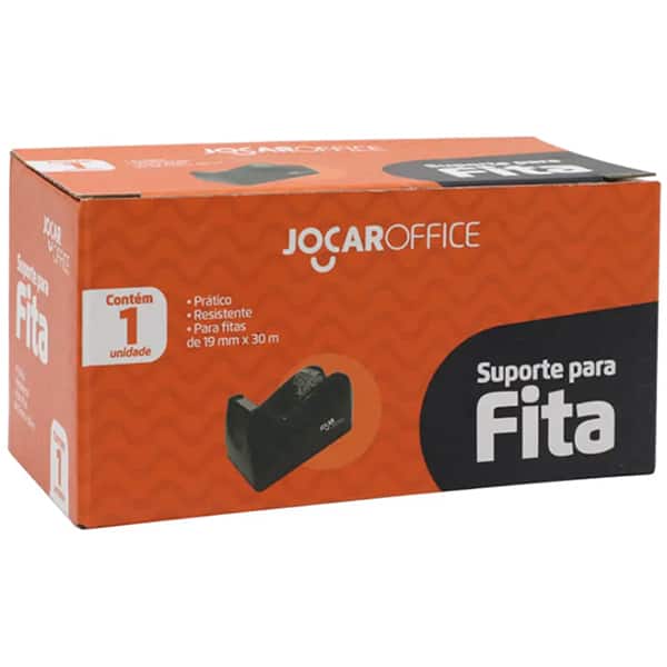 Suporte p/fita adesiva peq. preto 98001 Jocar Office CX 1 UN