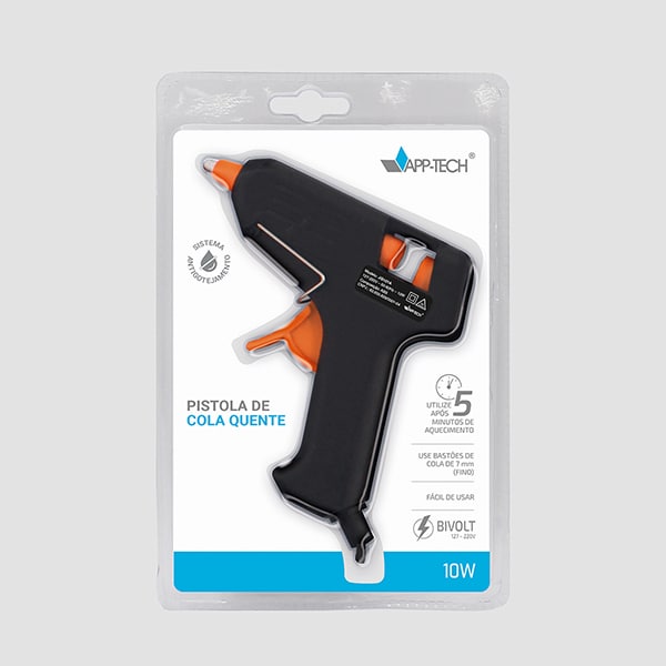 Pistola para cola quente fina, Bivolt, 10w, App-tech - BT 1 UN