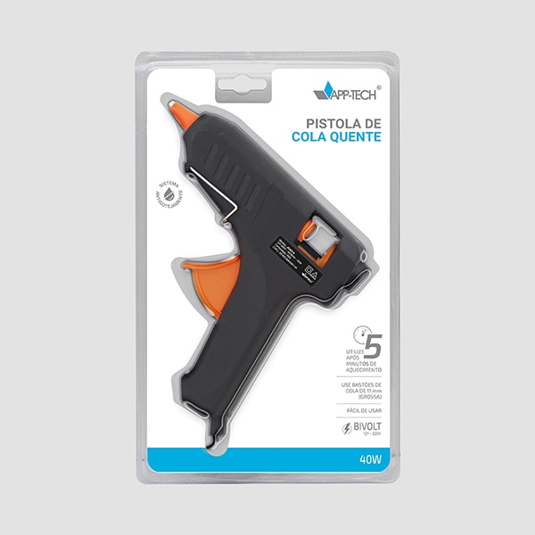 Pistola para cola quente grossa, Bivolt, 40w, App-tech - BT 1 UN