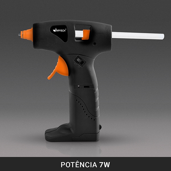 Pistola para cola quente fina, Sem fio Recarregável, 7w, App-tech - BT 1 UN