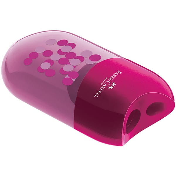 Apontador Duplo com depósito Two Tone, Sortido, Faber-Castell - CX 20 UN