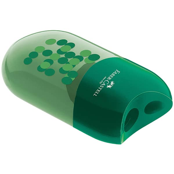 Apontador Duplo com depósito Two Tone, Sortido, Faber-Castell - CX 20 UN
