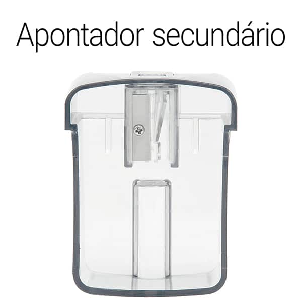 Apontador manual de mesa, Preto, H-100 Easy Office - CX 1 UN