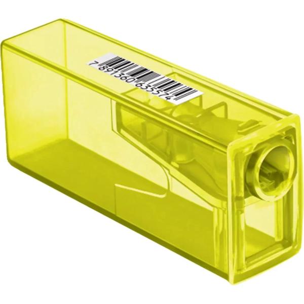 Apontador com Depósito Neon, Cores Sortidas, Faber-Castell - 1 UN Apontador com Depósito Neon, Cores Sortidas, Faber-Castell - 1 UN
