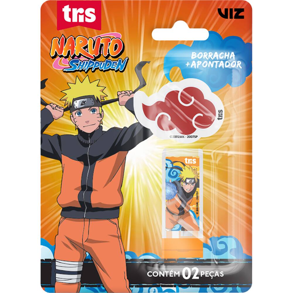 Kit 2 Cadernos Naruto Shippuden + Caderno Desenho Naruto